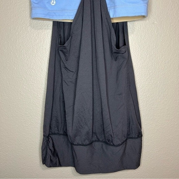 Lululemon No Limits gray tank top with blue built in sports bra size small 4 - Picture 6 of 6